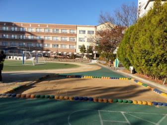 부산교리초등학교 모래소독