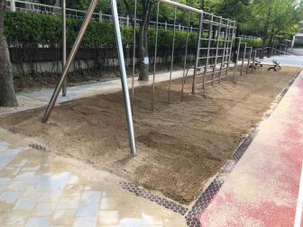대전한밭초등학교 모래소독